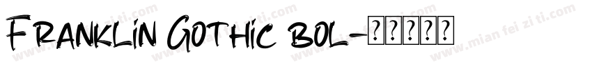 Franklin Gothic bol字体转换